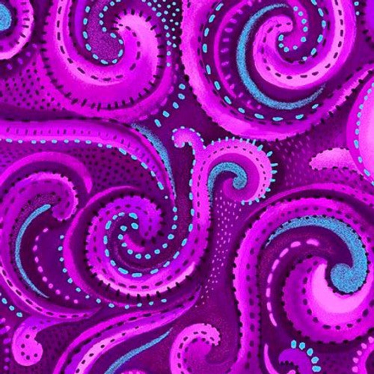 Fabric Studio E Amethyst Swirl Whirlwind 108" Wide Back by the Quarter Yard 8021-51